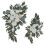 Artificial Floral Swag White Roses 2 Pieces 4