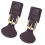 Leather Snap Buckles Set Brown 2 Sets 1