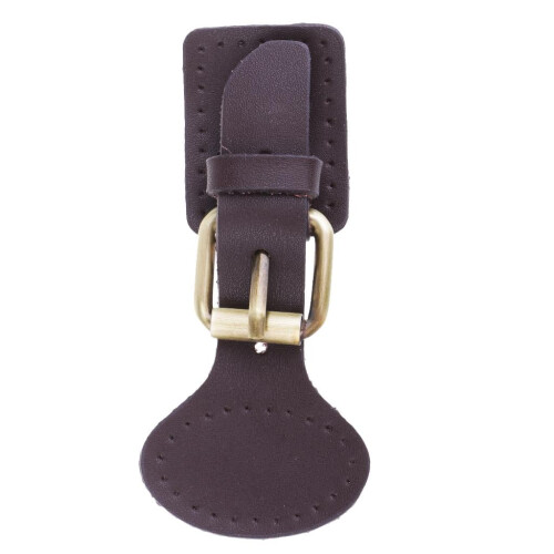 Leather Snap Buckles Set Brown 2 Sets 1