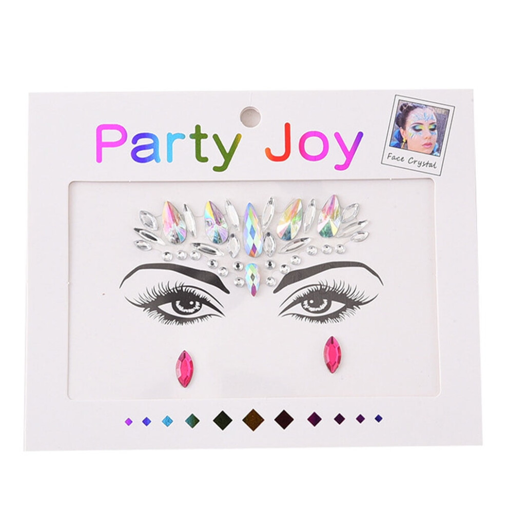 Rhinestone forehead jewels self-adhesive face decorations