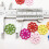 Mixed Color Buttons 4-Hole for Sewing 200 pcs 8