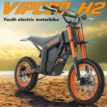 VIPCOO H2 Electric Dirt Bike 20.8Ah Teens 14" Offroad E-Motorbike 34 MPH Adults