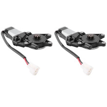 2X 8-Gear Raamheffer Motor Linkerkant Elektrische Autoruit Regelaar Glas Lift Motor voor Elektrische Auto