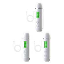 3X Skin Moisture Tester Water and Oil Tester LCD Display Facial Skin Moisture Meter Fluorescent Agent Detector