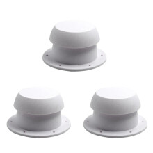 3X Vent Air Exhaust Fan Mushroom Shape RV Roof Motorhome Ventilation Cap for RVs Station Wagons Camping(White)