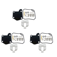 3X 63V-W0093-00 Boat Motor Carburetor Repair Kit for 2-Stroke 9.9HP 15HP Outboard Engine