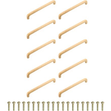 Tiradores de Muebles para Armarios 10 Piezas Madera Resistente Marrón 192 mm — pomos para cajones