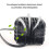 2X Auto Triple Side Lighted Work Light Dome Light Burst Flashing Light Headlight Spotlight Strobe Light LED C 4