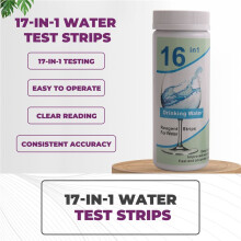 17-In-1 Complete Watertestkit voor Thuis, 100 Strips + 2 Watertestkits voor Drinkwater Eenvoudig Testen, PH, Lood