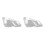 2X Right Side RH for   W207 E-Coupe 2009-2012 Headlight Lens Cover Headlight Shade Shell 1