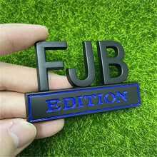 (Blue) Lets Go Brandon Edition Car Decals 3D Letters Emblem Metal Car Sticker