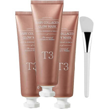 (3 pcs) T3 Collagen Glow Mask,t3 Collagen Mask For Face, T3 Collagen Off Mask