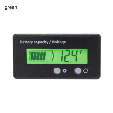 (Green) DC 12V-72V Battery Meter Capacity Voltage Monitor Gauge Tester for RV Marine Boat Motorcycle