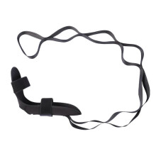 (Black) Ankle Rehabilitation Strap, Foot Drop Corrector Foot & Calf Stretcher, Muscle Training Resistance Rope