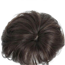 (68) Short Hair Bald Top Wig for Men Breathable Comfortable Hairpieces for Daily Use