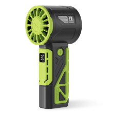(Green) High Speed Portable Handheld Fan for Outdoor 4000mah Large Capacity Battery for Home