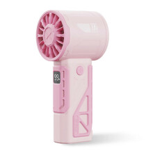 (Pink) High Speed Portable Handheld Fan for Outdoor 4000mah Large Capacity Battery for Home