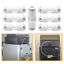 10pcs for PTFE Tube Pneumatic Connector 3D Printer X1 X1C P1P P1S A1 1.75mm Filament Extruder 3D Printer Parts