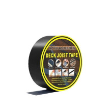 Butyl vanntett terrasse bjelketape – PET-forsterket svart selvklebende beslagstape for trebeskyttelse, høytemperaturbestandig 5 cm