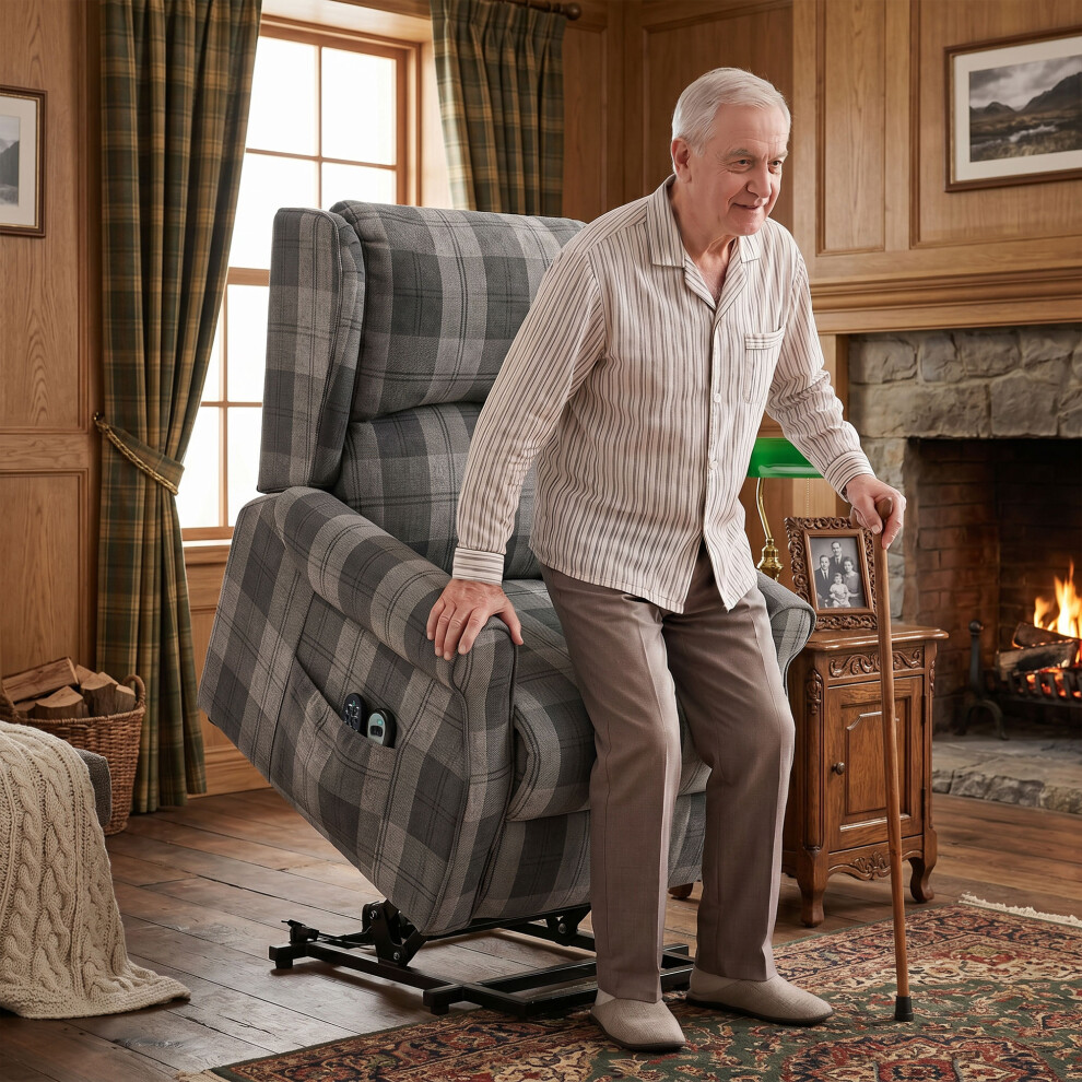 Homcom Power Lift Recliner Chair With Massage And Heat, Grey