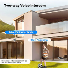 Tuya WiFi Outdoor Camera Security 8MP Dual Screen 2.4G/5G IP65 Waterproof Auto Track Audio Motion Detection