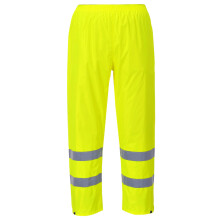 Portwest H441 Hi-Vis Waterproof Rain Overtrousers Reflective Elasticated