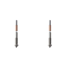 2X Bimetal Nozzle,Nozzle Replacement for QIDI Q2 Q2c 3D Printer, for PLA, PETG, ABS, ASA, PC, PA-CF Filaments 0.4mm
