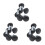 18 Pcs M4X10 Threaded Knurled Thumbscrew Grip Knobs Thumb Screw 1