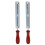 2pcs 3/16 Inch 4.8mm Round Flat  Sharpening Sharpener Force File Files Holder Handle Kit Chainsaw Chain Tools 1
