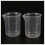 4 Pcs 50 Ml Laboratory Plastic Water Liquid Measuring Cup Transparent 2
