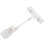 2X 6.5Inch Height Transparent Plastic Double Clips Adjustable  Sign Card Display Holder 2