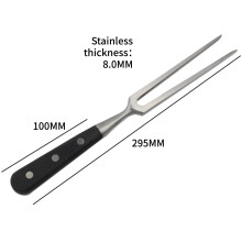 (06) Meat Fork Stainless Steel Meat Carving Fork with Long Handle Sharp Prong Grill Fork Serving Fork for Chicken Turkey Beef JT566
