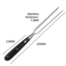 (04) Meat Fork Stainless Steel Meat Carving Fork with Long Handle Sharp Prong Grill Fork Serving Fork for Chicken Turkey Beef JT566
