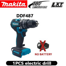 (1pcs DDF487) Makita DDF487 Genuine Brushless Cordless Electric Drill 18V Rechargeable Screwdriver Power Tool + Original Makita 18V Battery