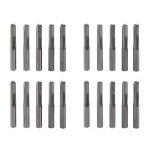 20Pcs 6mm 22mm Double Edged Straight Router Bits Straight End Mill Cutter 2 Flutes Cnc Cutting Tungsten Steel Slot Bit