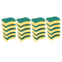 120Pcs Multi-Purpose Double-Faced Sponge Scouring Dish Washing Scrub Sponge Stains Removing Cleaning Scrubber Brush