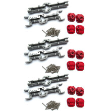 3X Metal Front and Rear Bridge Axle Housing Case for MN D90 D91 MN99 MN99S 1/12 RC Car Upgrade Parts Accessories,Silver