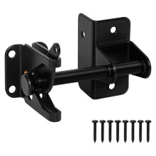 Self Locking Gate for Wooden Fence, Heavy Duty Automatic Gravity Fence for Wood Metal Gate