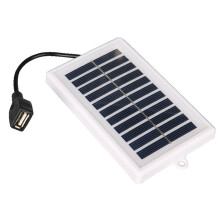Cargador Solar Portátil Cargador Solar Portátil - Salida USB para Uso Al Aire Libre - para Viajes y Camping, Linterna, Carga de Ventilador