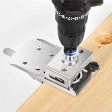 35mm Concealed Hinge Drilling Jig Woodworking Hole Drilling Guide Locator Stainless Steel Plastic Hole Opener Template