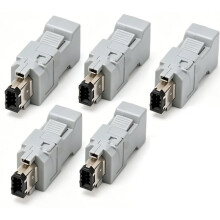 5pcs Male Female IEEE 1394 6 Pin Plug Socket SM-6E SM-6P Servo Connector 55100-0670 54280-0609 Wire Solder A