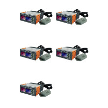5X Temperatur- und Feuchtigkeitsregler mit Doppelanzeige STC-3028 10A AC110-220V, Intelligenter Digitaler Thermostat für Inkubatoren