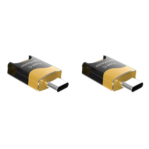 2X  Type-C Card Reader Mobile OTG Card Reader Hidden Card Slot Plug and  Flash Drive TF Card Reader 1