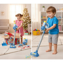 Aspirapolvere Giocattolo Elettrico Realistico per Bambini, Set per il Gioco di Ruolo e La Pulizia Domestica, Regalo Educativo per I Più Piccoli.