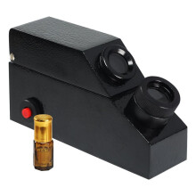 Gem Refractometer with LED & RI Oil, Gemstone Tester for Diamond Moissanite Minerals, Polarizing Filter Included