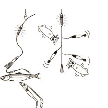 (Always Bright) Mini LED Deep Drop Underwater Fishing Squid Fish Lure Light Lamp Fishing Products