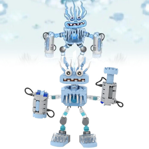 (Blue)Lot de blocs de construction robot My Singing Monsters Wubbox figurines modèles jouets 1