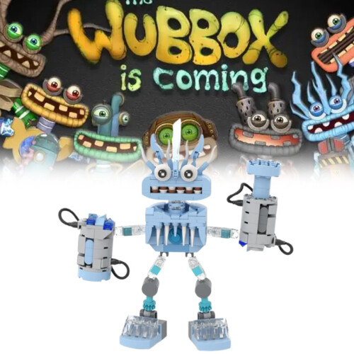 (Blue)Lot de blocs de construction robot My Singing Monsters Wubbox figurines modèles jouets 2