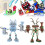 (Blue)Lot de blocs de construction robot My Singing Monsters Wubbox figurines modèles jouets 10