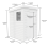 4 x 5 Pent Shed (Double Door, No Windows) 4